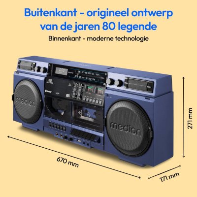 Medion Mini Hifi 50078738 Blå