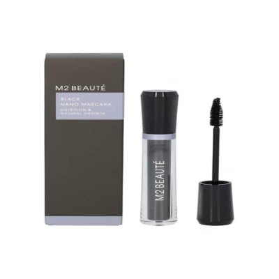 M2 Beauté Mascara svart Nano Svart 6 ml Næringsrik