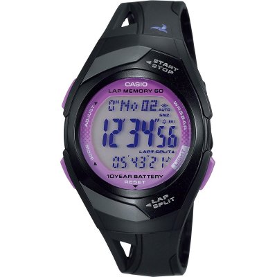 Casio Klokker for Kvinner STR-300-1CEG Svart Glass
