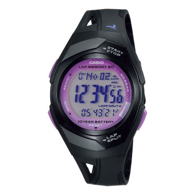 Casio Klokker for Kvinner STR-300-1CEG Svart Glass