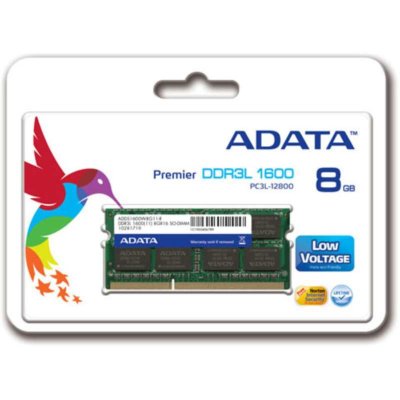 Adata RAM-Minne ADDS1600W8G11-S 8 GB 1600 mHz DDR4 DDR3L CL11 Grønn