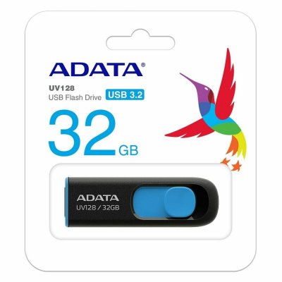 Adata USB-Penn AUV128-32G-RBE 32 GB Blå Svart/Blå