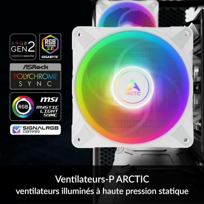 Arctic CPU-vifte ACFRE00125A Hvit Aluminium