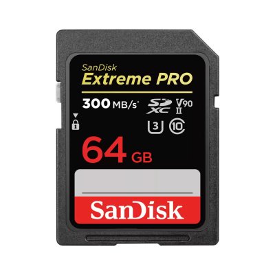 Micro SD Memory Card with Adaptor SanDisk SDSDXDK-064G-GN4IN 64 GB SDXC UHS-II