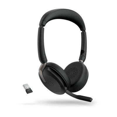 Jabra Bluetooth Hodetelefon med Mikrofon Evolve2 65 Flex Svart