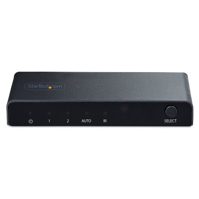 Startech HDMI svitsj 2PORT-HDMI-SWITCH-8K Svart Metall