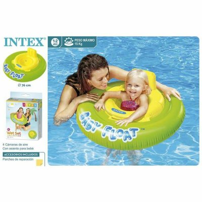 Intex Oppblåsbar flottør 56588EP 76 cm Oransje Grønn Plast