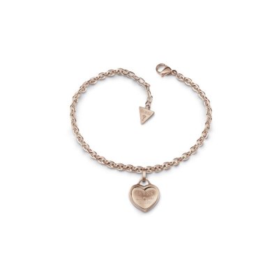 Ladies'Bracelet Guess UBB28026-S Steel Rose gold (Size S)