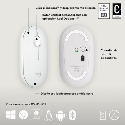 Mus Logitech 910-007013 Hvit 4000 dpi