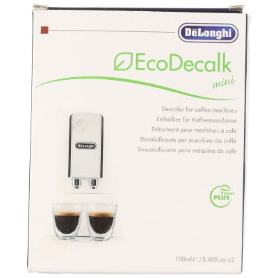 DeLonghi Kalkfjerner EcoDecalk 2x100ml 2 x 100 ml for Kaffemaskin Hvit Plast