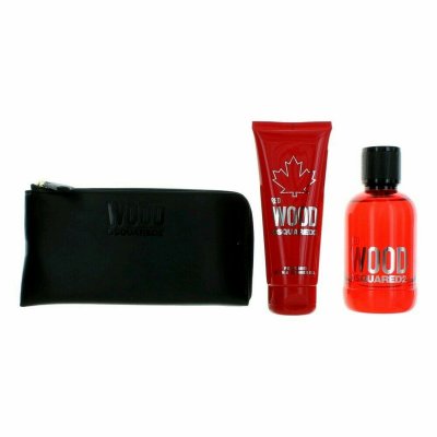 Women's Perfume Set Dsquared2 Red Wood (3 pcs)