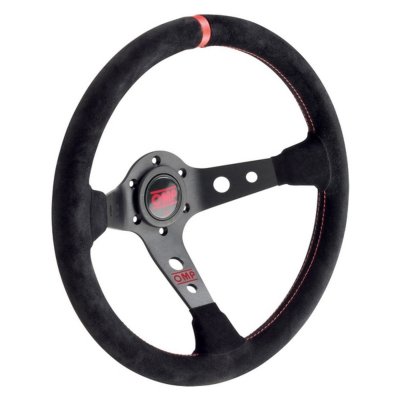 Racing Steering Wheel OMP Corsica Black/Red Ø 35 cm