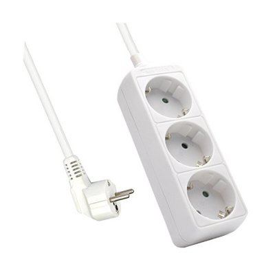 3-socket plugboard without power switch Ewent EW395 3680W