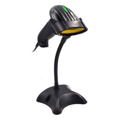 Barcode Reader with Support Ewent EW3400 LED USB Black