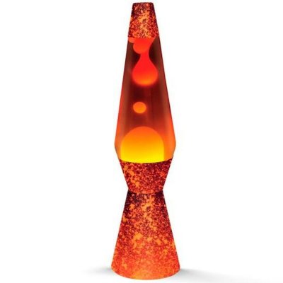 Lavalampe iTotal Rød Oransje Krystall Plast 40 cm