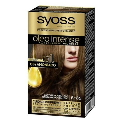 Syoss Permanent Hårfarge Olio Intense Karamell Brun Nº 5, 86 Plantinablond 5. 86-Castano Caramelo