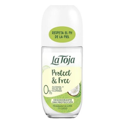Roll-On Deodorant Protect & Free La Toja Coconut Lime (50 ml)