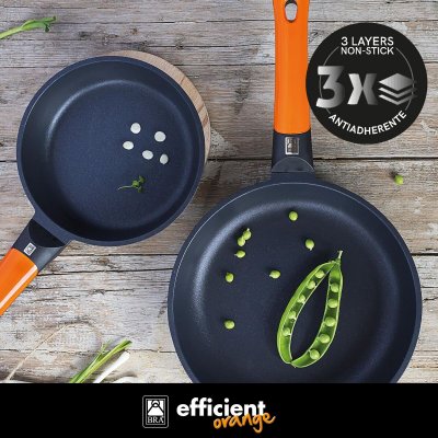 BRA Panne Herdet aluminium Ø 20 cm Svart Oransje