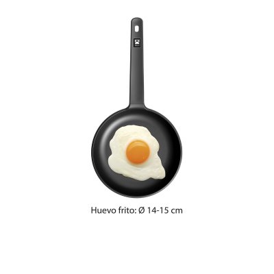 BRA Panne Herdet aluminium Ø 20 cm Svart Oransje