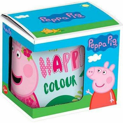 Peppa Pig Krus Having fun Keramikk Lyse rosa (350 ml)