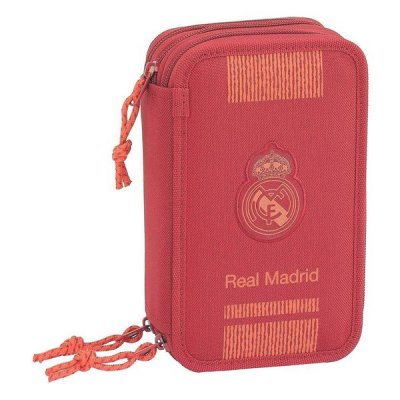 Triple Pencil Case Real Madrid C.F. Red (41 Pieces)