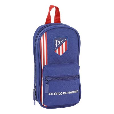 Backpack Pencil Case Atlético Madrid Navy Blue (33 Pieces)