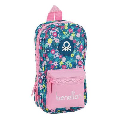 Backpack Pencil Case Benetton Blooming Pink