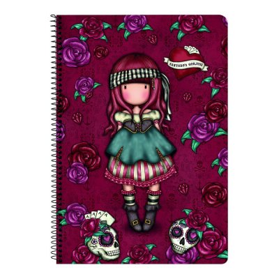 Book of Rings Gorjuss Mary rose Black Maroon A4 80 Sheets