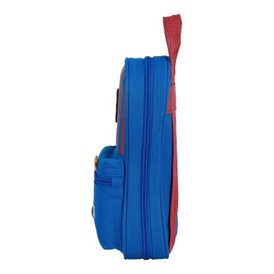 F. C. Barcelona Ryggsekk pennal M847 Rødbrun Marineblå 12 x 23 5 cm Polyester