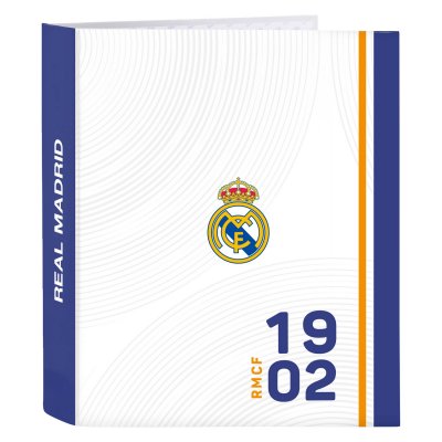 Ring binder Real Madrid C.F. Blue White A4 27 x 33 x 6 cm