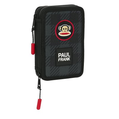 School Case with Accessories Paul Frank Campers Black 12.5 x 19.5 x 4 cm (28 Pieces)