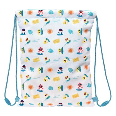 Baby Shark Ryggsekk med Stringer Surfing Blå Hvit 26 x 34 1 cm Polyester