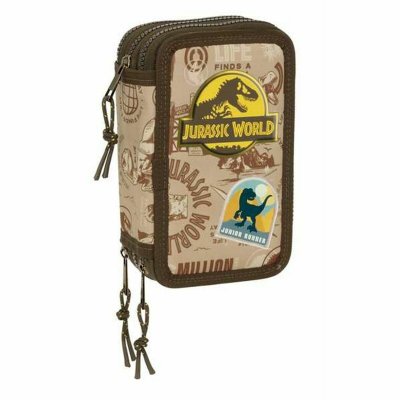 Jurassic World Trippel Pennal Sand 12, 5 x 19, 5, cm 37 Deler Brun Polyester