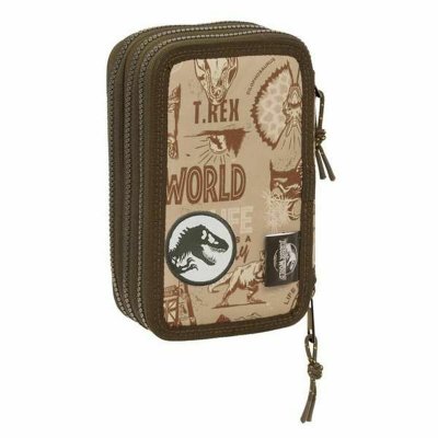 Jurassic World Trippel Pennal Sand 12, 5 x 19, 5, cm 37 Deler Brun Polyester