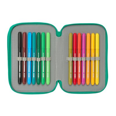 Real Betis Balompié Trippel Pennal Akvamarin 12, 5 x 19, 5, cm 37 Deler Polyester