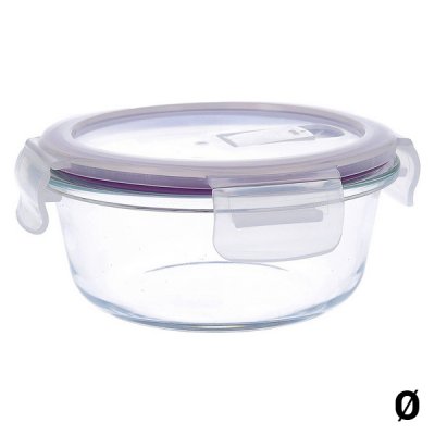 Lunch box Quid Frost Transparent Glass