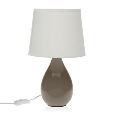 Desk lamp Versa Cozy Beige Ceramic (20 x 35 x 20 cm)