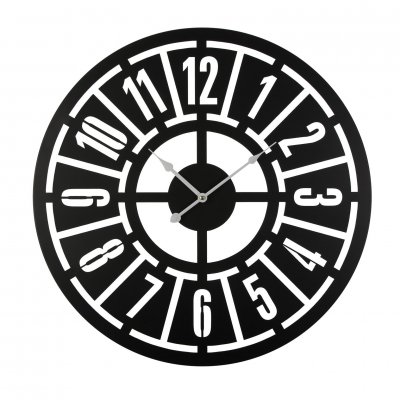 Wall Clock Versa 18191475 Black Metal 60 x 60 x 5 cm