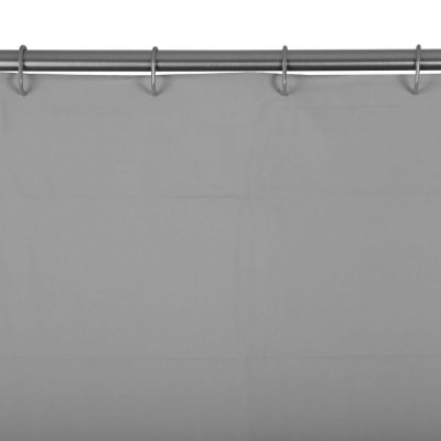 Shower Curtain Versa Grey PVC Plastic 180 x 180 cm