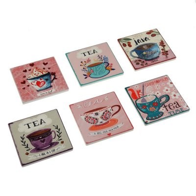 Coasters Versa Tea (10 x 10 cm) (6 Pieces)