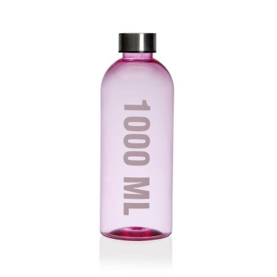 Water bottle Versa Pink 1 L Steel polystyrene