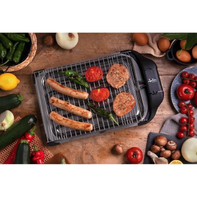 JATA Elektrisk Grill BQ101 2400 W Svart Rustfritt stål