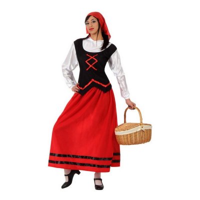 Costume for Adults Red Shepherdess 4 pcs