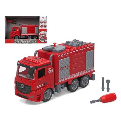 Fire Engine with Light and Sound Diy Assembly 37 x 25 cm (37 x 25 cm)