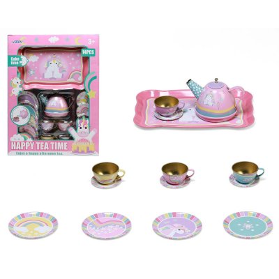 BigBuy Fun Teesetti Metall