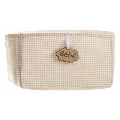 BigBuy Kids Kurv Vichy Brun 18 x 14 10, 5 cm Polyester