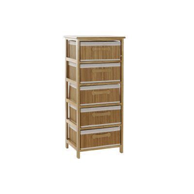 Chest of drawers DKD Home Decor Natural Bamboo Paolownia wood (42 x 32 x 98 cm)