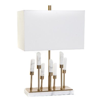Desk lamp DKD Home Decor Metal Marble 240 V Golden 40 W (41 x 25 x 63 cm)