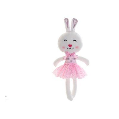 Fluffy toy DKD Home Decor 23 x 8 x 45 cm Rabbit