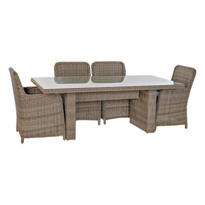 Table set with 6 chairs DKD Home Decor 93 cm 200 x 100 x 75 cm (7 pcs)